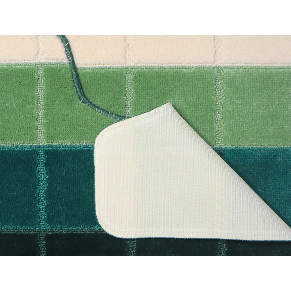 Фото 2 Коврик для ванной комнаты и туалета VONALDI 1150/DG 100x60/50x60 цвет темно-зеленый Фото 2 Коврик для ванной комнаты и туалета VONALDI 1150/DG 100x60/50x60 цвет темно-зеленый