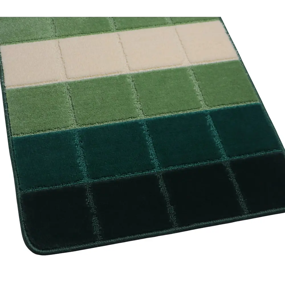 Фото 3 Коврик для ванной комнаты и туалета VONALDI 1150/DG 100x60/50x60 цвет темно-зеленый Фото 3 Коврик для ванной комнаты и туалета VONALDI 1150/DG 100x60/50x60 цвет темно-зеленый