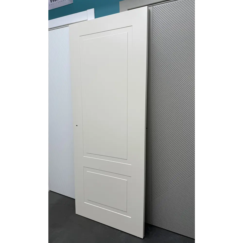 Фото 4 Дверь межкомнатная Wanmark Стефани-2 глухая 55х190см эмаль цвет бежевый с врезкой с замком и петлями Фото 4 Дверь межкомнатная Wanmark Стефани-2 глухая 55х190см эмаль цвет бежевый с врезкой с замком и петлями