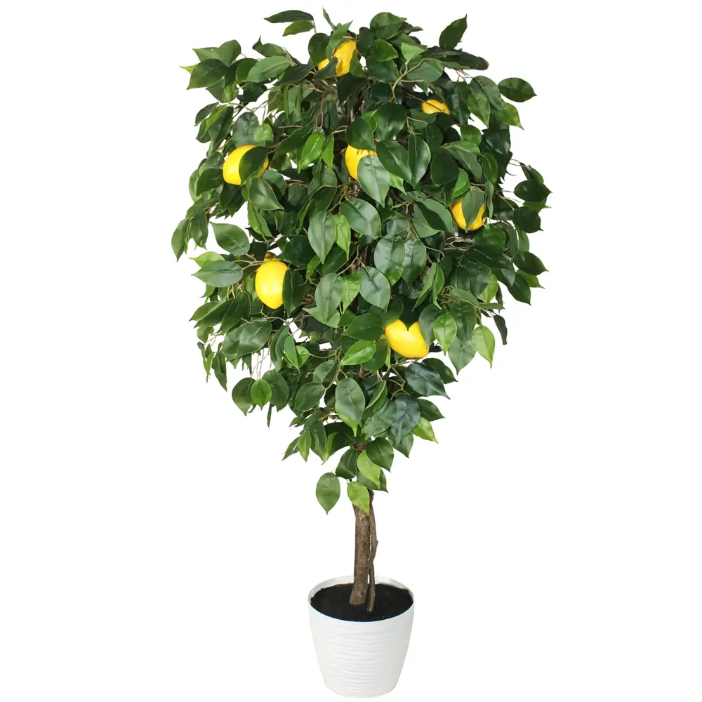 Фото 4 Искусственное растение в горшке ФитоПарк Лимон 130 см цвет зеленый
