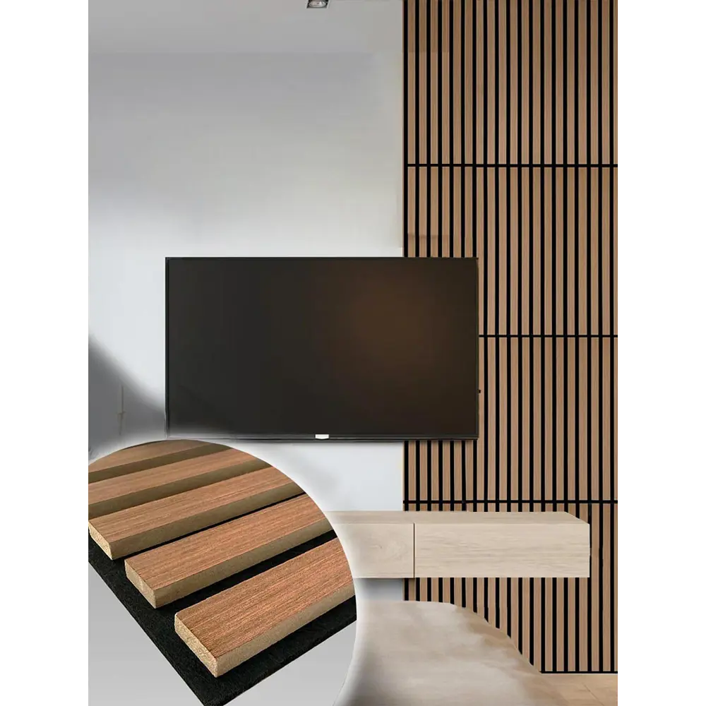 Фото 2 Реечная панель Verol 600x600x14мм 0.36м² цвет орех 1шт Фото 2 Реечная панель Verol 600x600x14мм 0.36м² цвет орех 1шт