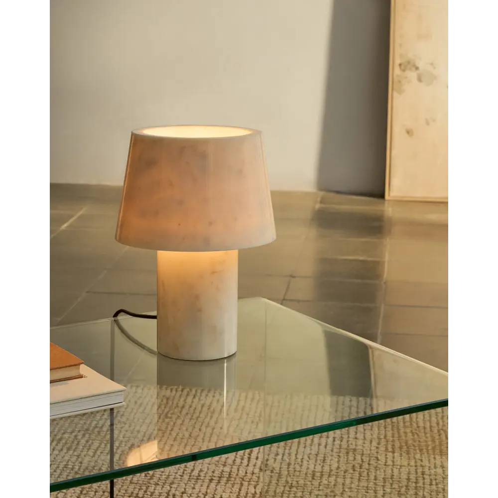 Фото Настольная лампа La Forma Alaro 193161 цвет белый Фото Настольная лампа La Forma Alaro 193161 цвет белый