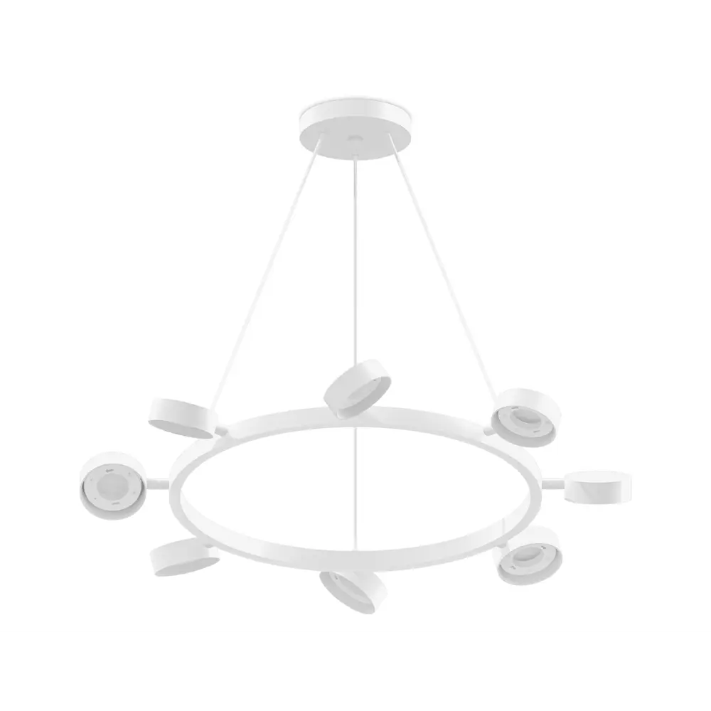 Фото 2 Корпус светильника подвесной поворотный для крепления D85 Ambrella Light серия-C DIY Spot C9195 цвет белый Фото 2 Корпус светильника подвесной поворотный для крепления D85 Ambrella Light серия-C DIY Spot C9195 цвет белый