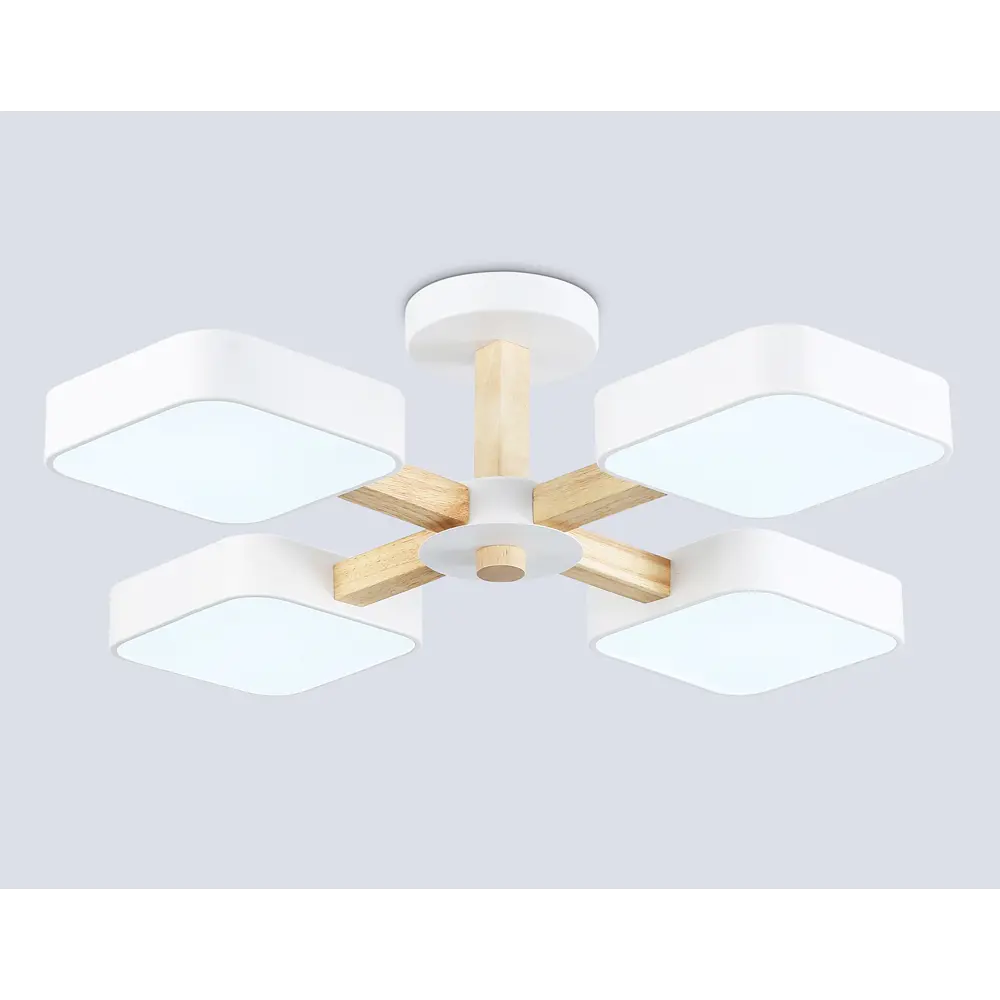 Фото 4 Люстра потолочная светодиодная Ambrella light Comfort Fl4879 26 м² регулируемый белый свет цвет дерево/белый Фото 4 Люстра потолочная светодиодная Ambrella light Comfort Fl4879 26 м² регулируемый белый свет цвет дерево/белый