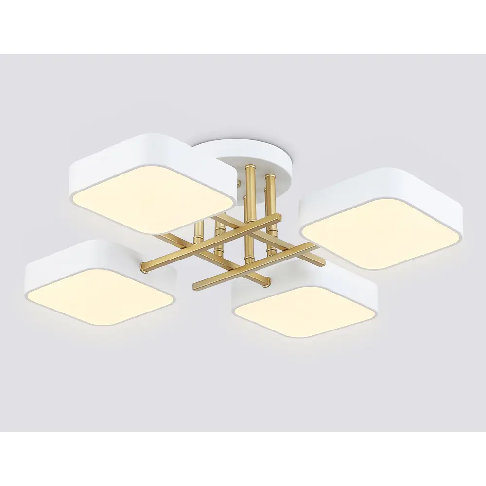 Фото 3 Люстра потолочная светодиодная Ambrella light Comfort Fl516341 24 м² теплый белый (желтый), нейтральный белый свет цвет белый, золото Фото 3 Люстра потолочная светодиодная Ambrella light Comfort Fl516341 24 м² теплый белый (желтый), нейтральный белый свет цвет белый, золото