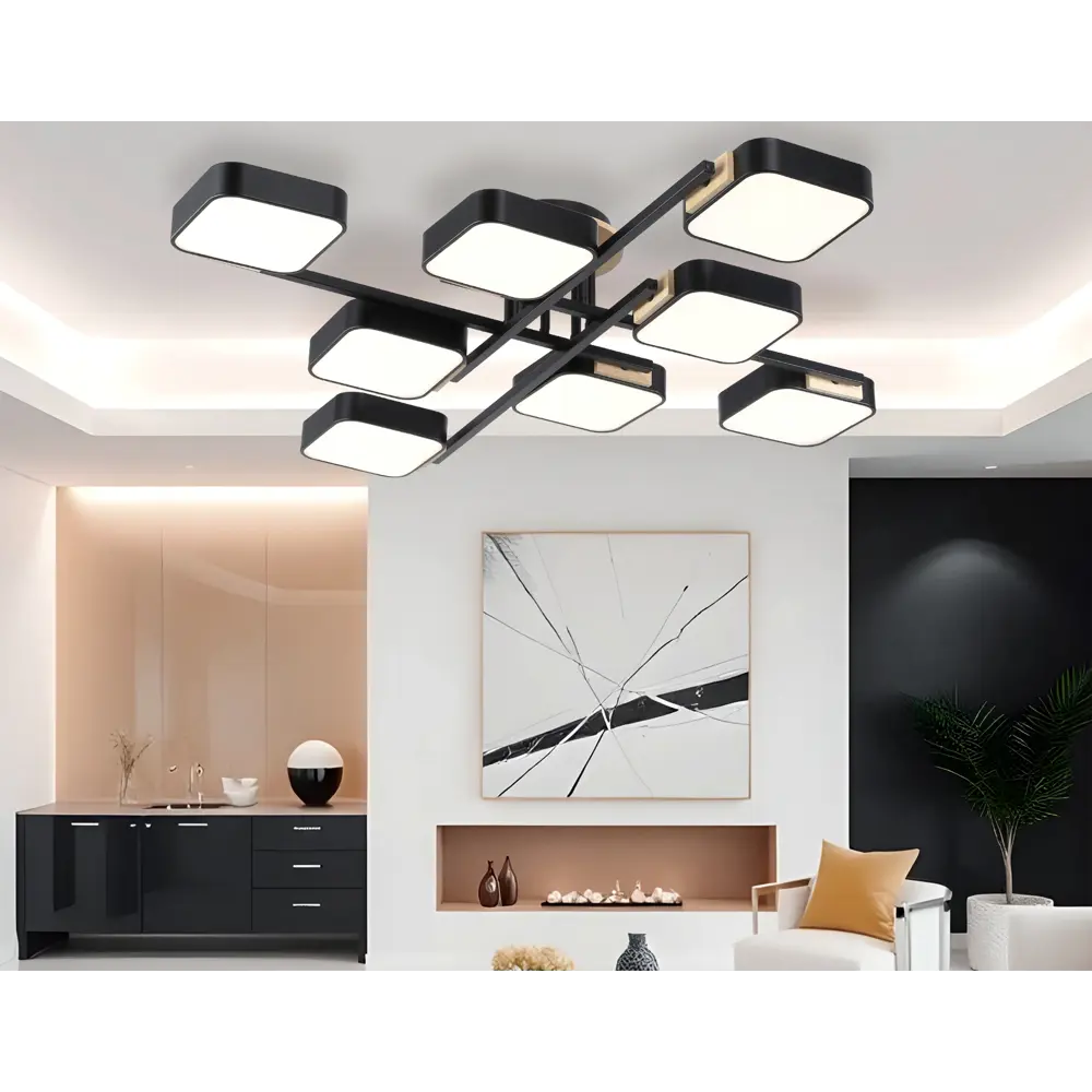 Фото 8 Люстра потолочная светодиодная Ambrella light Comfort Fl4890 40 м² регулируемый белый свет цвет дерево/черный Фото 8 Люстра потолочная светодиодная Ambrella light Comfort Fl4890 40 м² регулируемый белый свет цвет дерево/черный