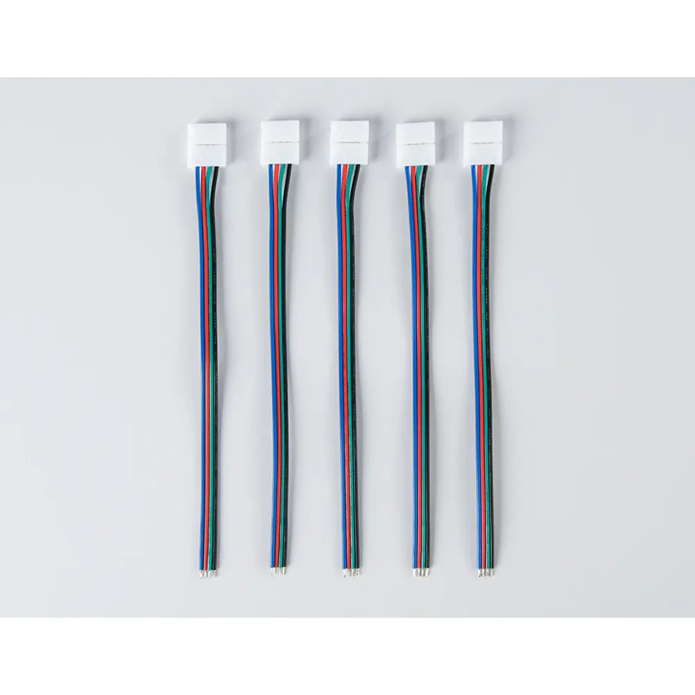 Фото 5 Соединитель гибкий односторонний для светодиодной ленты Ambrella Light 5050 12/24 В 4 фазный 150 мм GS7251 5 шт Фото 5 Соединитель гибкий односторонний для светодиодной ленты Ambrella Light 5050 12/24 В 4 фазный 150 мм GS7251 5 шт