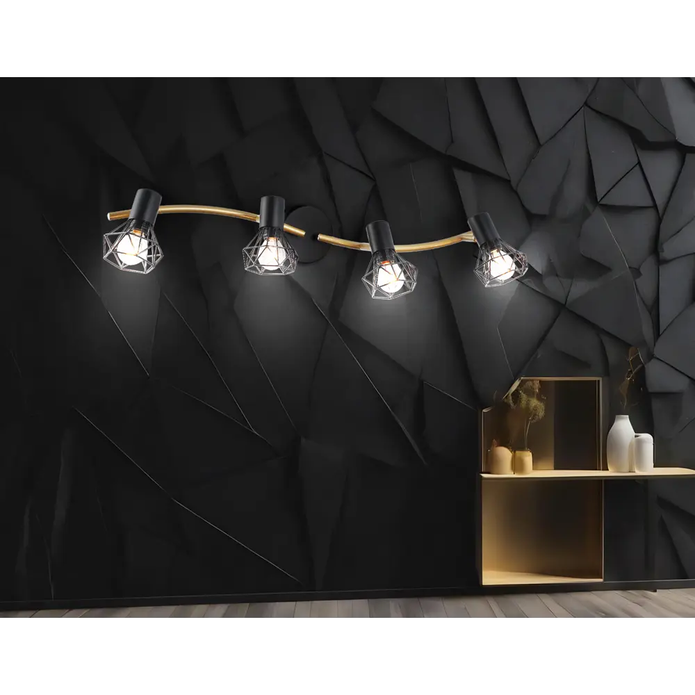 Фото 5 Спот поворотный Ambrella light Tr8658 4 лампы E14 18 м² цвет черный