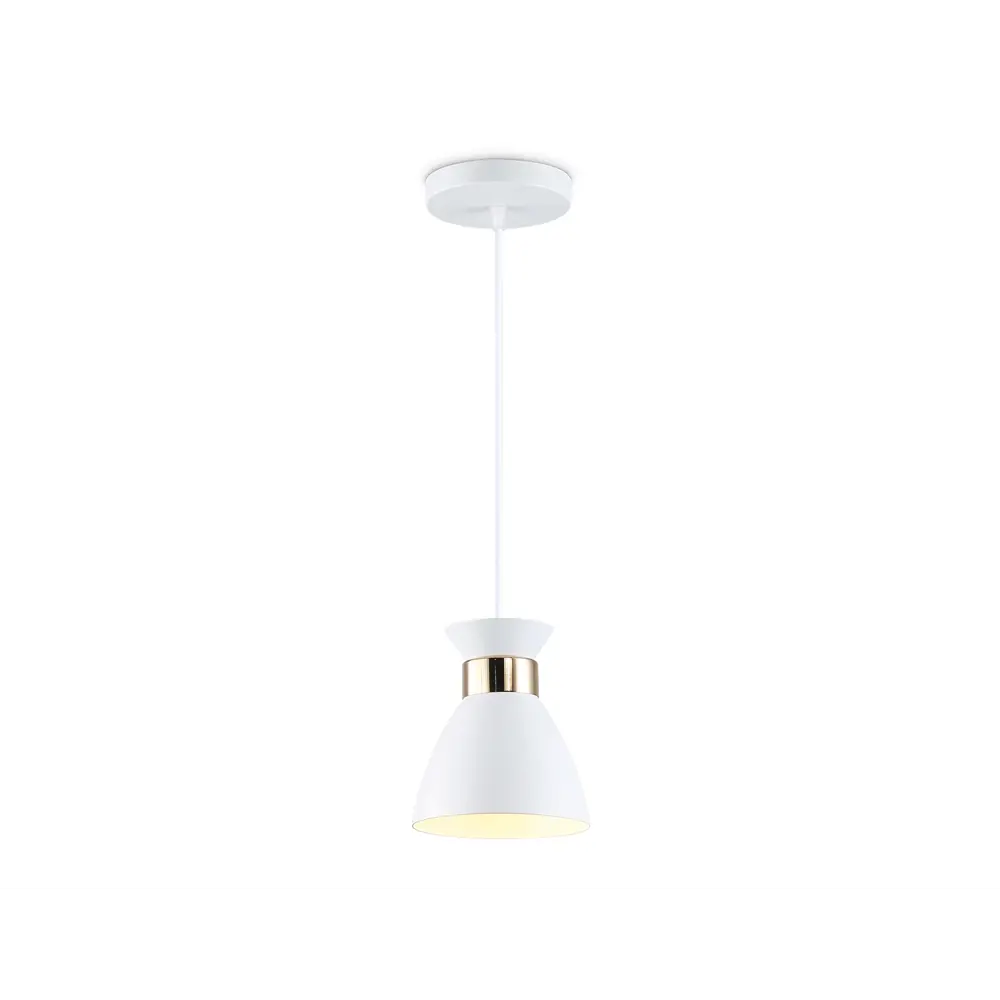 Фото Светильник подвесной Ambrella light Traditional Tr8465 1 лампа 4 м² цвет белый/золото Фото Светильник подвесной Ambrella light Traditional Tr8465 1 лампа 4 м² цвет белый/золото