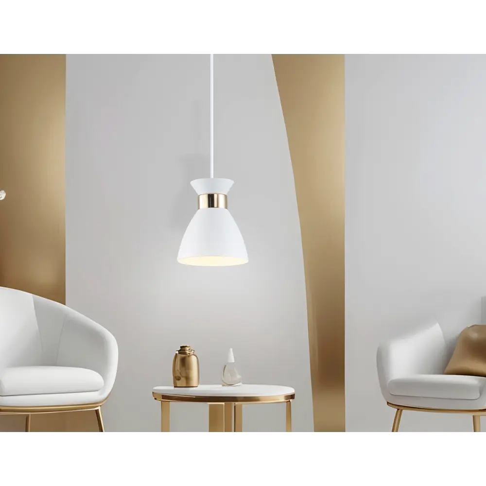 Фото 4 Светильник подвесной Ambrella light Traditional Tr8465 1 лампа 4 м² цвет белый/золото Фото 4 Светильник подвесной Ambrella light Traditional Tr8465 1 лампа 4 м² цвет белый/золото