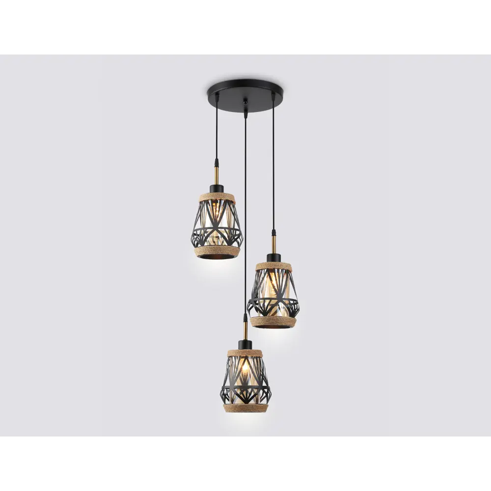 Фото 2 Светильник подвесной Ambrella light Traditional Tr8522 3 лампы 10 м² цвет бронза/черный/янтарный Фото 2 Светильник подвесной Ambrella light Traditional Tr8522 3 лампы 10 м² цвет бронза/черный/янтарный