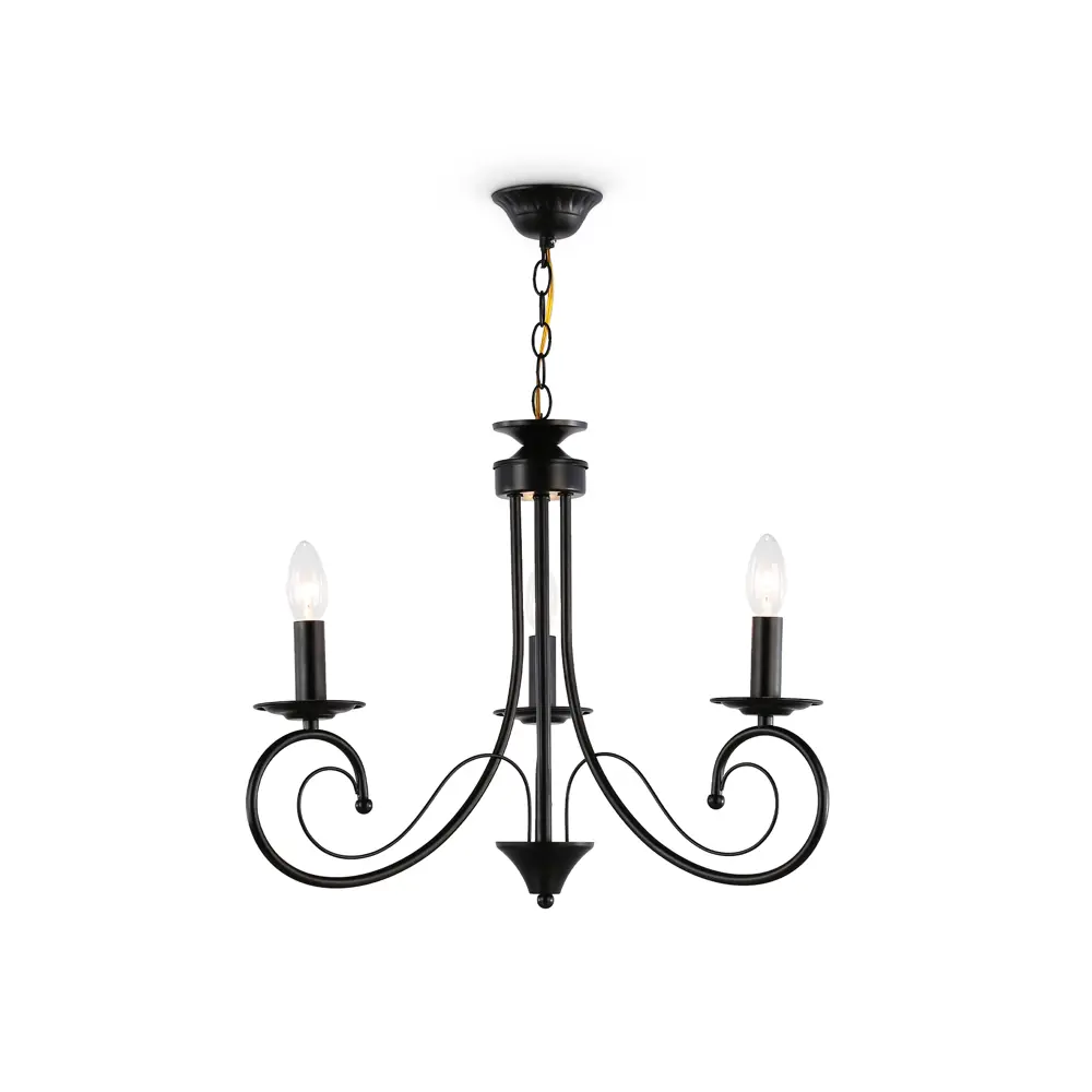 Фото 2 Люстра потолочная Ambrella light Traditional Tr9606 3 лампы 10 м² цвет черный Фото 2 Люстра потолочная Ambrella light Traditional Tr9606 3 лампы 10 м² цвет черный