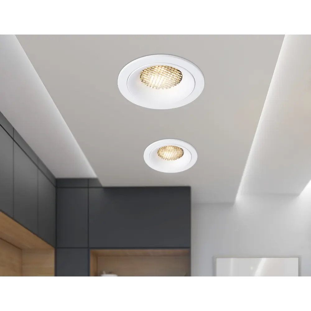 Фото 15 Светильник точечный встраиваемый Ambrella Light Standard tech Tn102721 под отверстие 80 мм GU5.3 цвет белый Фото 15 Светильник точечный встраиваемый Ambrella Light Standard tech Tn102721 под отверстие 80 мм GU5.3 цвет белый