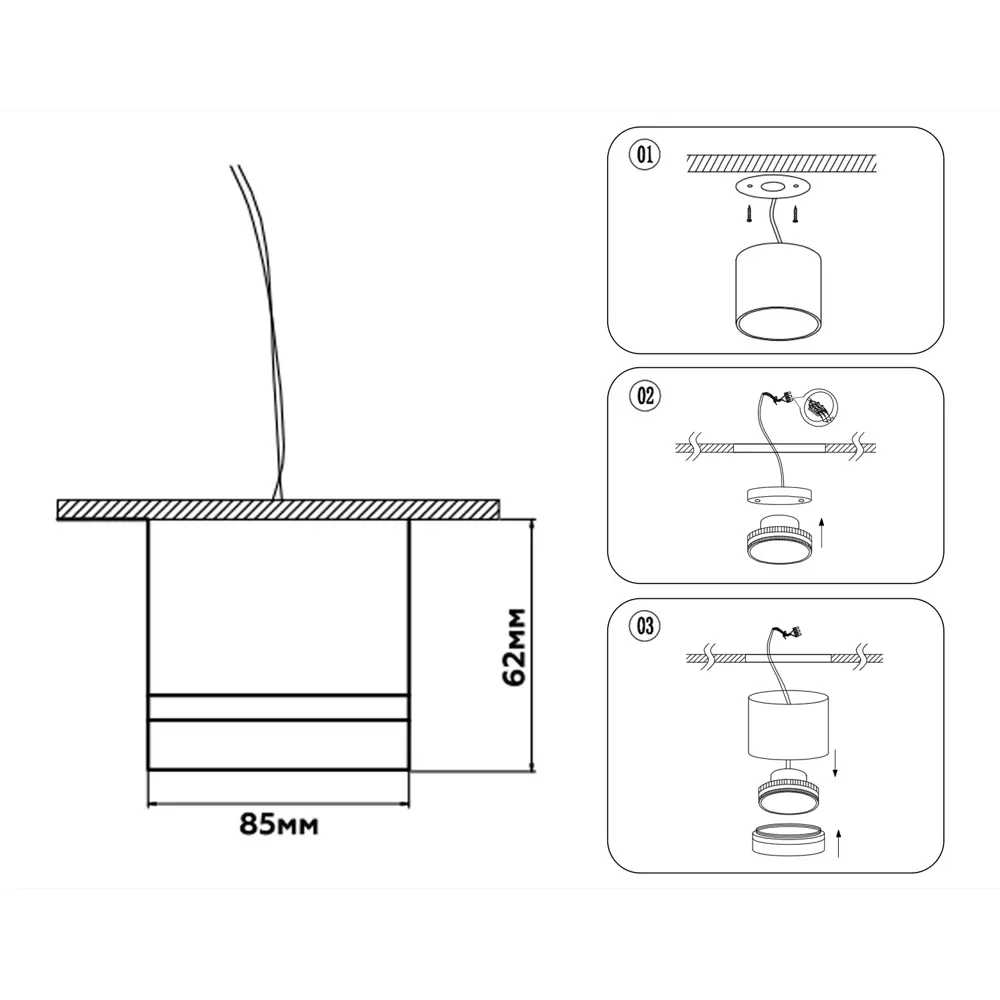 Фото 13 Светильник точечный накладной Ambrella Light TN5245 Gx standard tech GX53 цвет белый Фото 13 Светильник точечный накладной Ambrella Light TN5245 Gx standard tech GX53 цвет белый