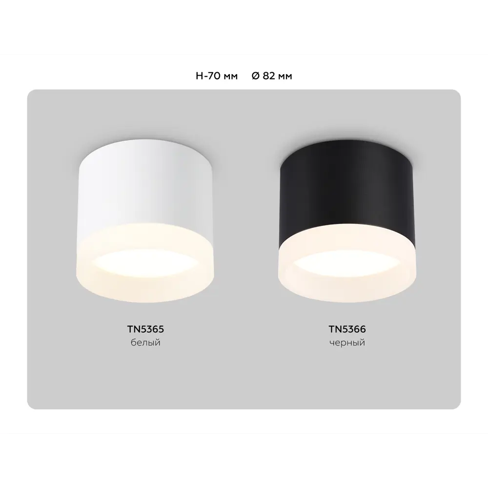 Фото 21 Светильник точечный накладной светодиодный Ambrella Light Tn5365 2 м² цвет белый