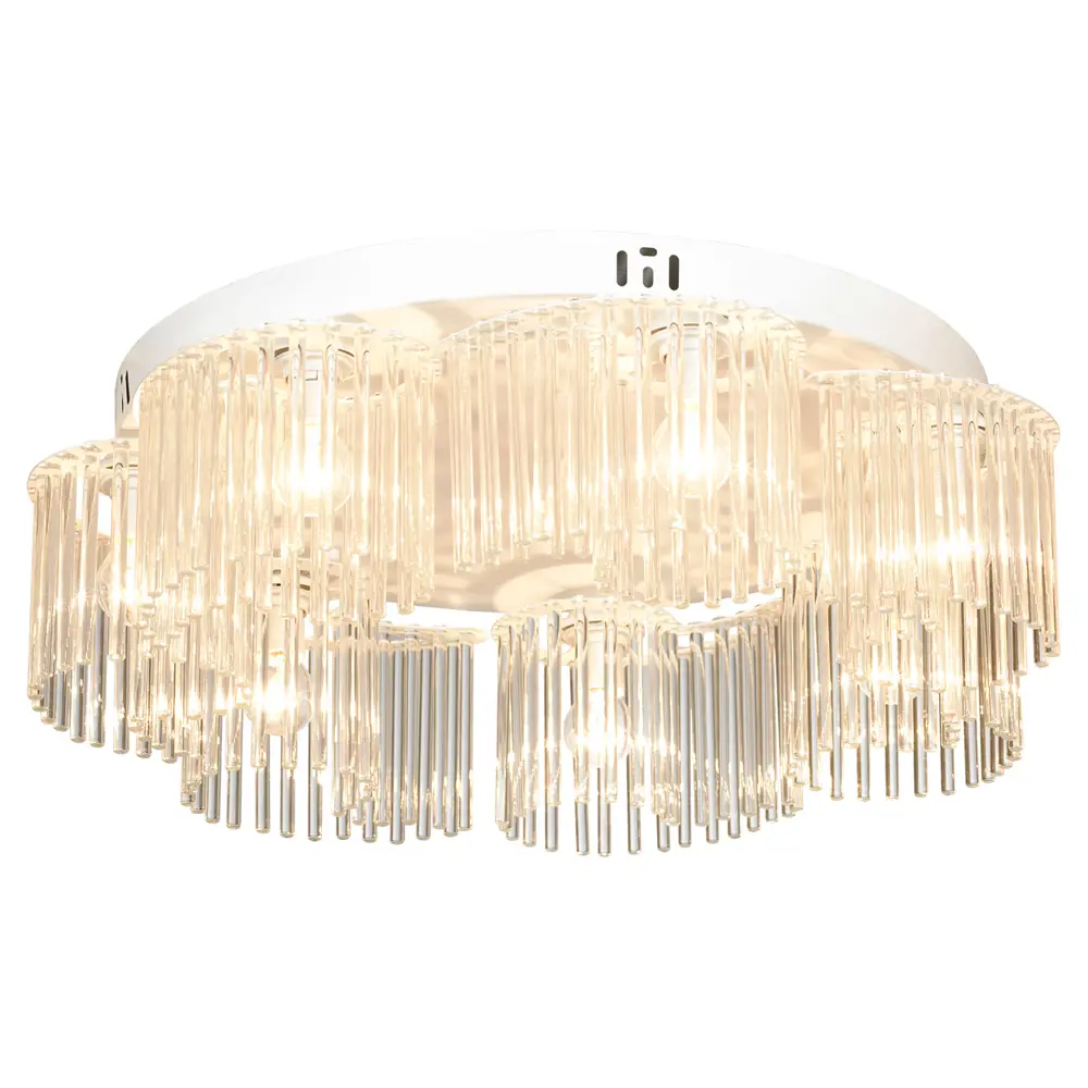 Фото Люстра потолочная Люссоле Dale Sy1548 7 ламп 14 м² цвет белый Фото Люстра потолочная Люссоле Dale Sy1548 7 ламп 14 м² цвет белый