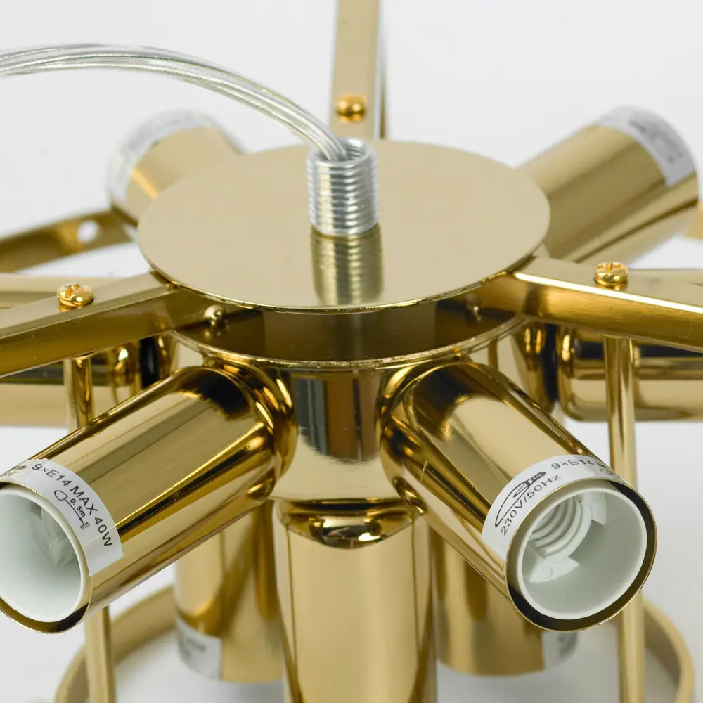 Фото 8 Люстра на штанге Люссоле Hesperia Sy9388 9 ламп 18 м² цвет золото Фото 8 Люстра на штанге Люссоле Hesperia Sy9388 9 ламп 18 м² цвет золото