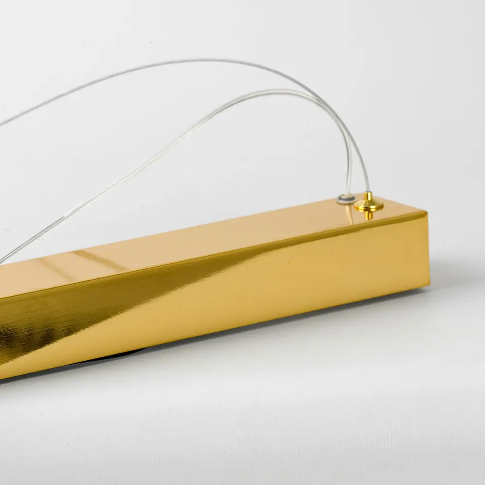 Фото 4 Светильник подвесной светодиодный Люссоле Cayuga Sy8717 16 м² нейтральный белый свет цвет золотистый Фото 4 Светильник подвесной светодиодный Люссоле Cayuga Sy8717 16 м² нейтральный белый свет цвет золотистый