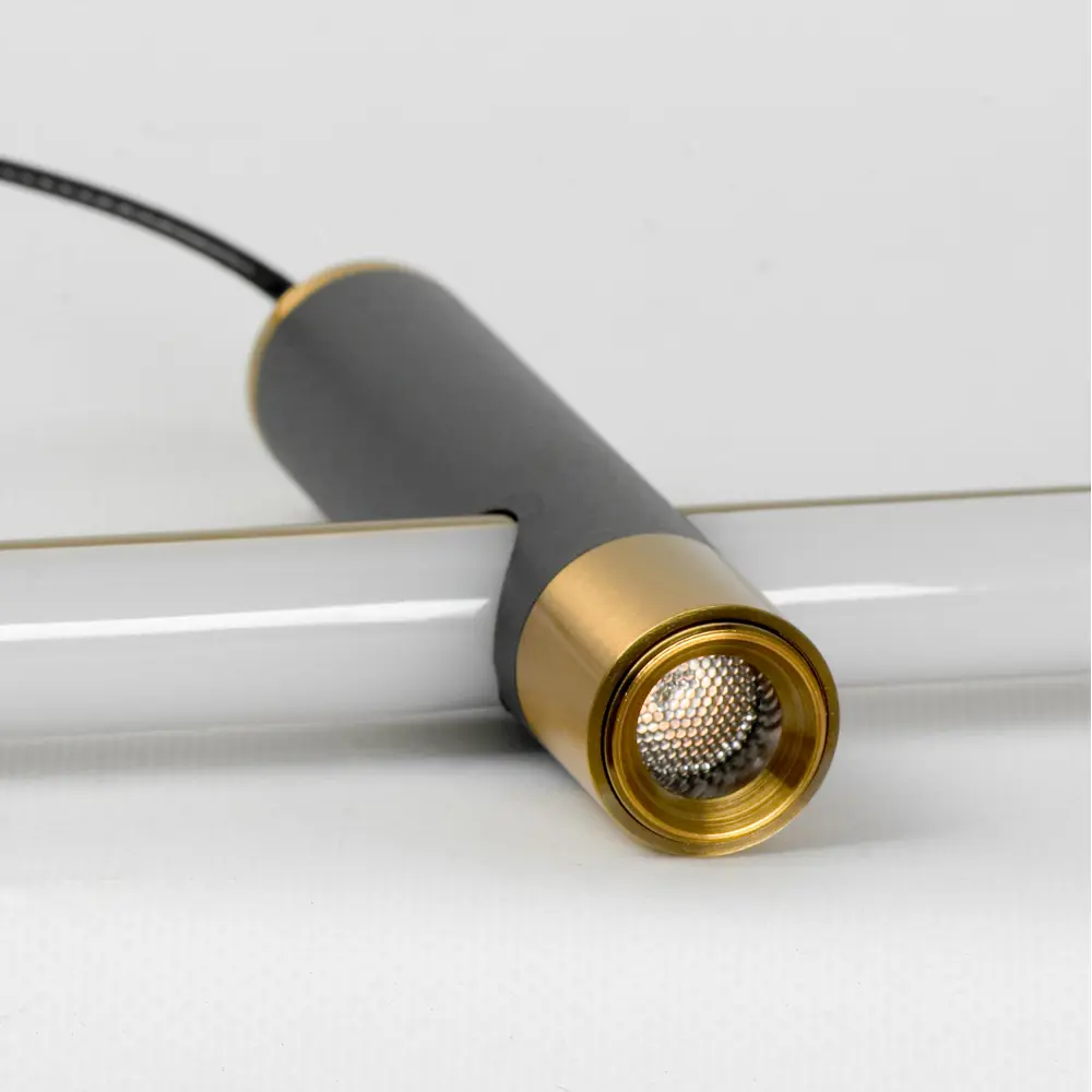 Фото 2 Светильник подвесной светодиодный Люссоле Bibb Sy6027 15 м² теплый белый (желтый) свет цвет черный