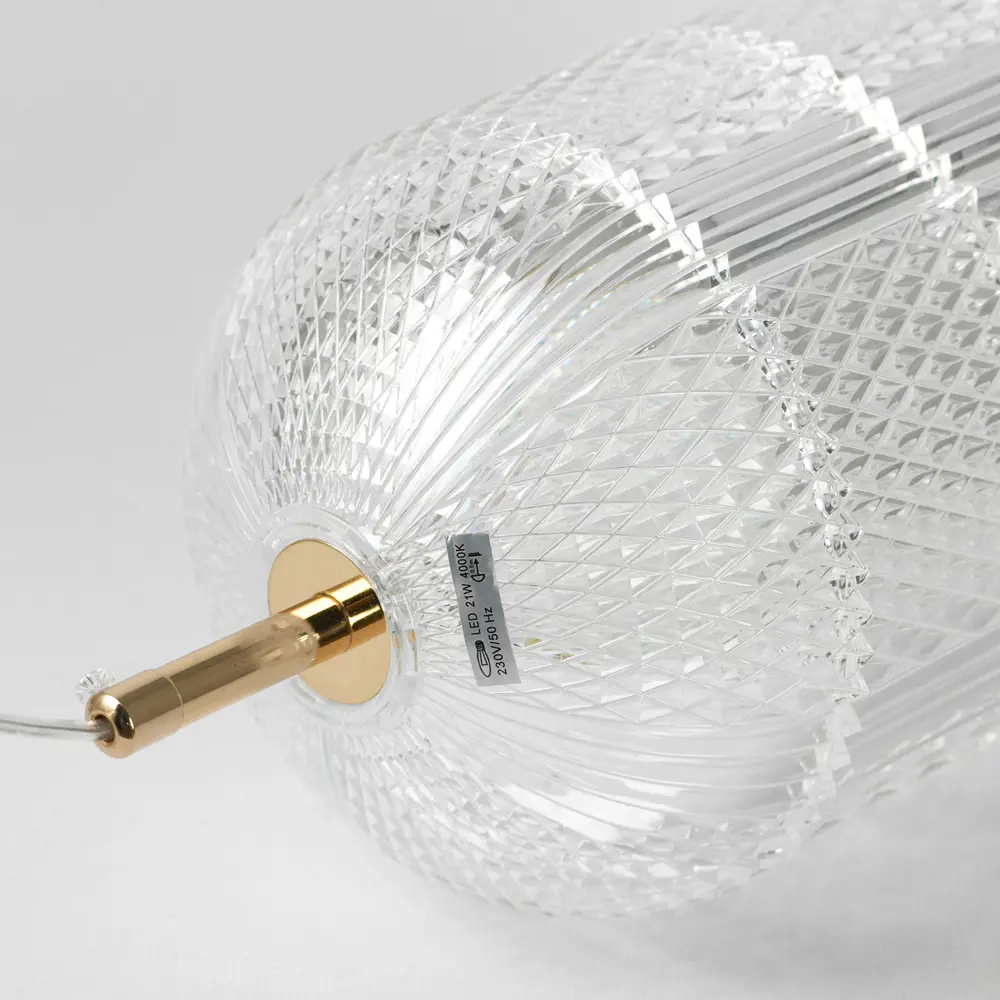 Фото 3 Светильник подвесной светодиодный Люссоле Duval Sy3417 10 м² нейтральный белый свет цвет золото