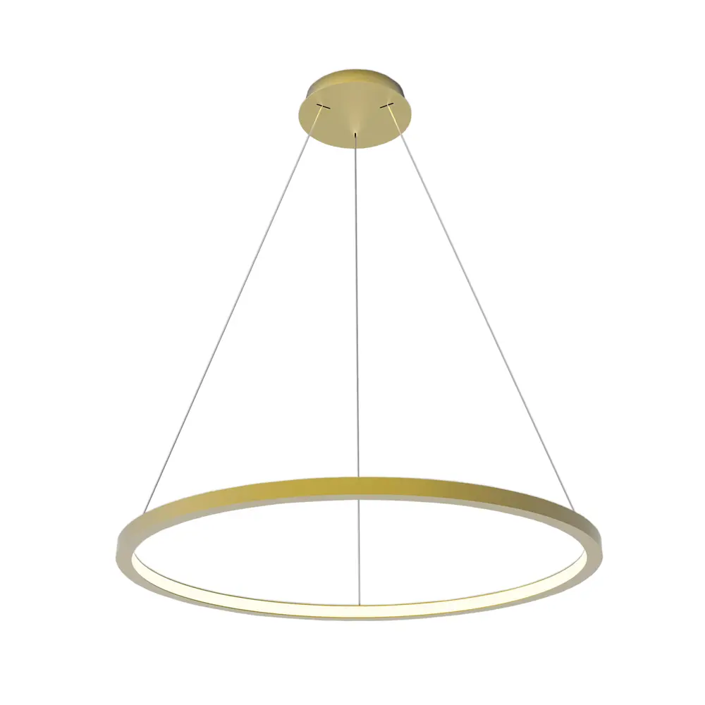 Фото Светильник подвесной светодиодный Italline It013-6028 gold 3000k 5 м² теплый белый (желтый) свет цвет золото