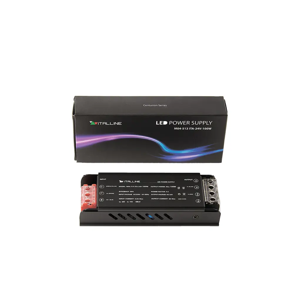 Фото Блок питания Italline M04-513 ita-24v-100w для светодиодной ленты 24 В 100 Вт IP20 Фото Блок питания Italline M04-513 ita-24v-100w для светодиодной ленты 24 В 100 Вт IP20