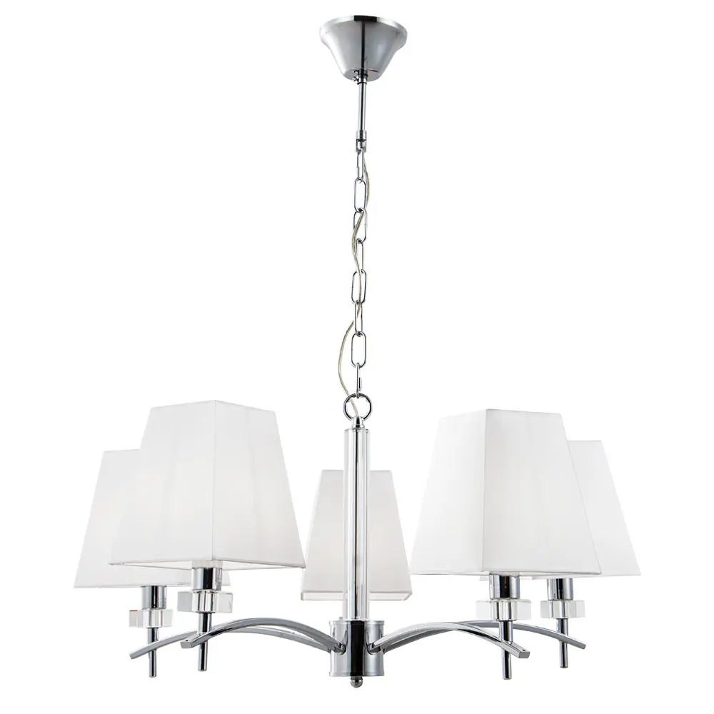 Фото Люстра подвесная Arte lamp Kensington A4098lm-5cc 5 ламп 7 м² цвет хром