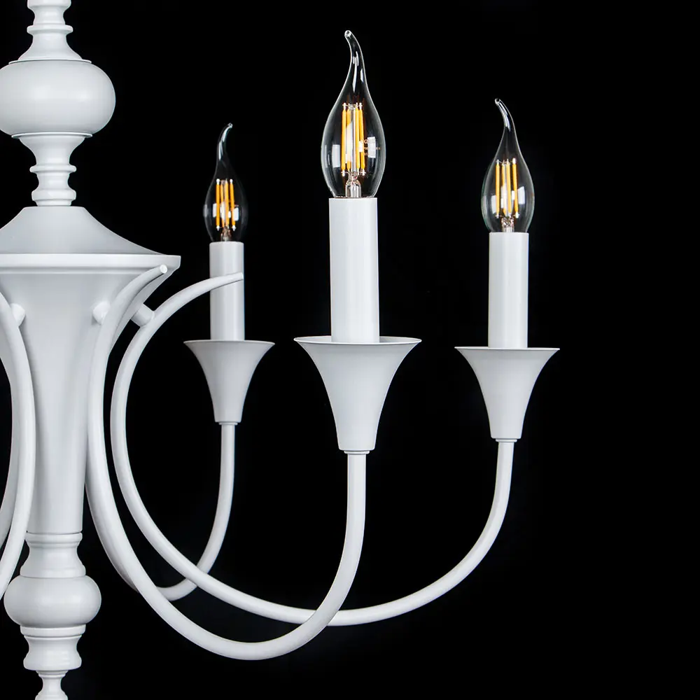Фото 4 Люстра подвесная Arte lamp Collinetta A4094lm-6wh 6 ламп 8 м² цвет белый Фото 4 Люстра подвесная Arte lamp Collinetta A4094lm-6wh 6 ламп 8 м² цвет белый