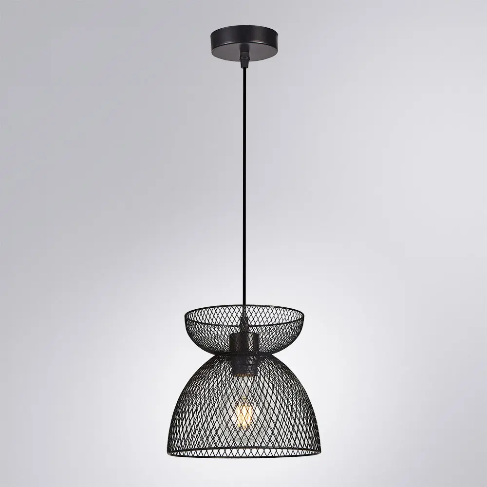Фото 2 Светильник подвесной Arte lamp Castello A7065sp-1bk 1 лампа 1 м² цвет черный