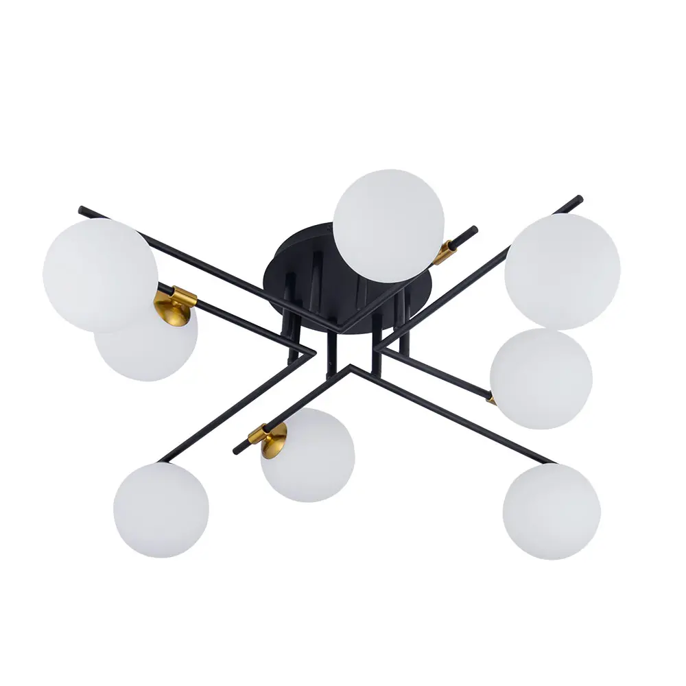 Фото Люстра потолочная Arte lamp Gemini A2243pl-8bk 8 ламп 10 м² цвет черный Фото Люстра потолочная Arte lamp Gemini A2243pl-8bk 8 ламп 10 м² цвет черный