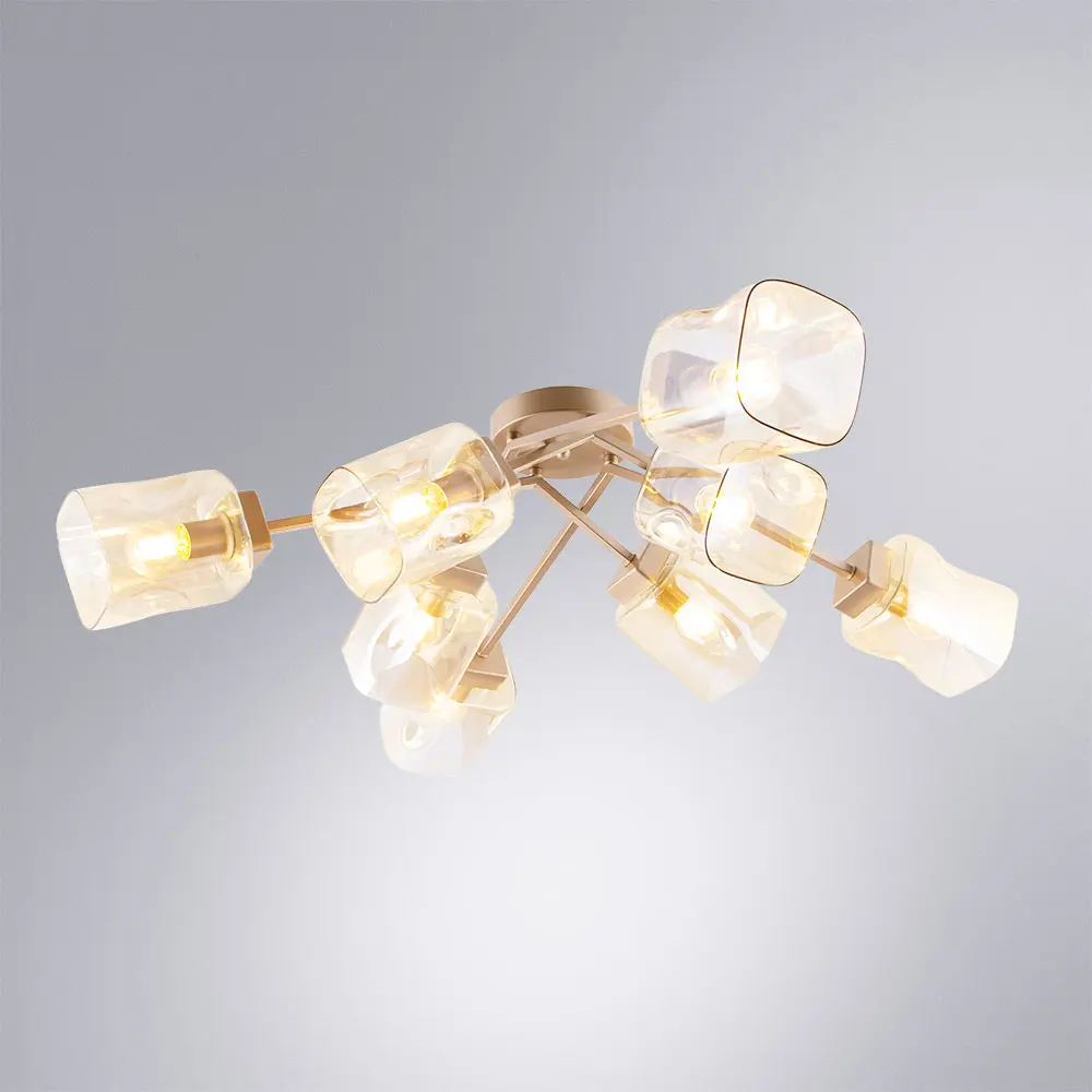 Фото 2 Люстра потолочная Arte lamp Amfora A2318pl-8sg 8 ламп 19 м² цвет золотистый Фото 2 Люстра потолочная Arte lamp Amfora A2318pl-8sg 8 ламп 19 м² цвет золотистый