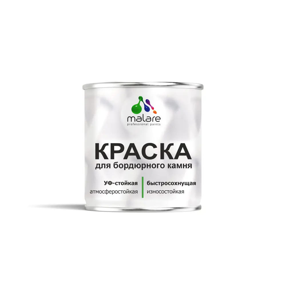 Фото Краска для бордюрного камня тротуарных камней Malare StrongCorr износостойкая матовая цвет RAL 9003 белый 2.5 кг Фото Краска для бордюрного камня тротуарных камней Malare StrongCorr износостойкая матовая цвет RAL 9003 белый 2.5 кг