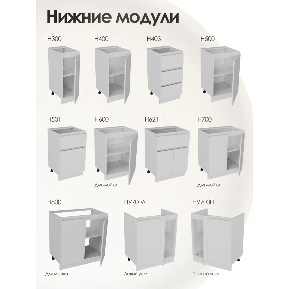 Фото 4 Кухонный шкаф под мойку ЛОФТ Frenesie 80x82x48 см ЛДСП цвет белый Фото 4 Кухонный шкаф под мойку ЛОФТ Frenesie 80x82x48 см ЛДСП цвет белый