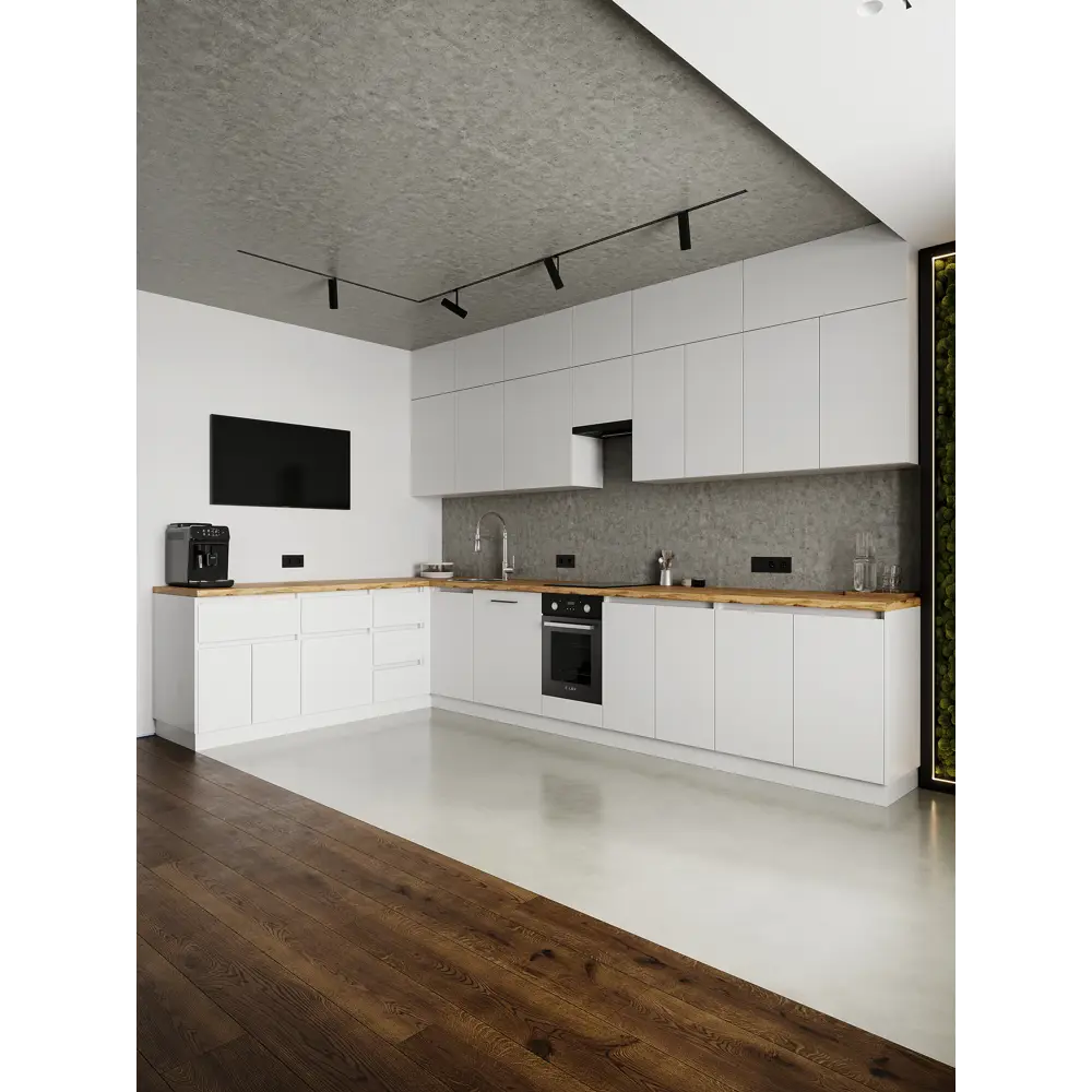 Фото 8 Кухонный шкаф под мойку ЛОФТ Frenesie 80x82x48 см ЛДСП цвет белый Фото 8 Кухонный шкаф под мойку ЛОФТ Frenesie 80x82x48 см ЛДСП цвет белый