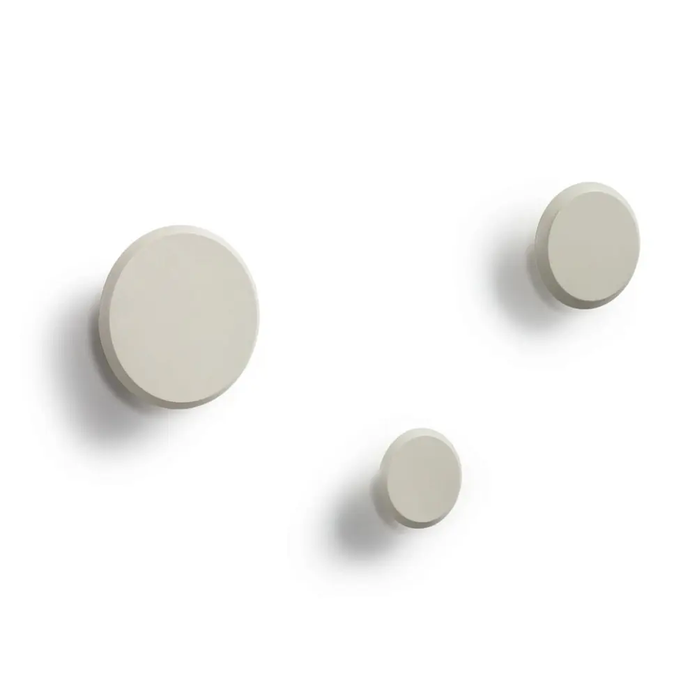 Фото 4 Набор вешалок 3 крючка Nadua массив бука цвет бежевый