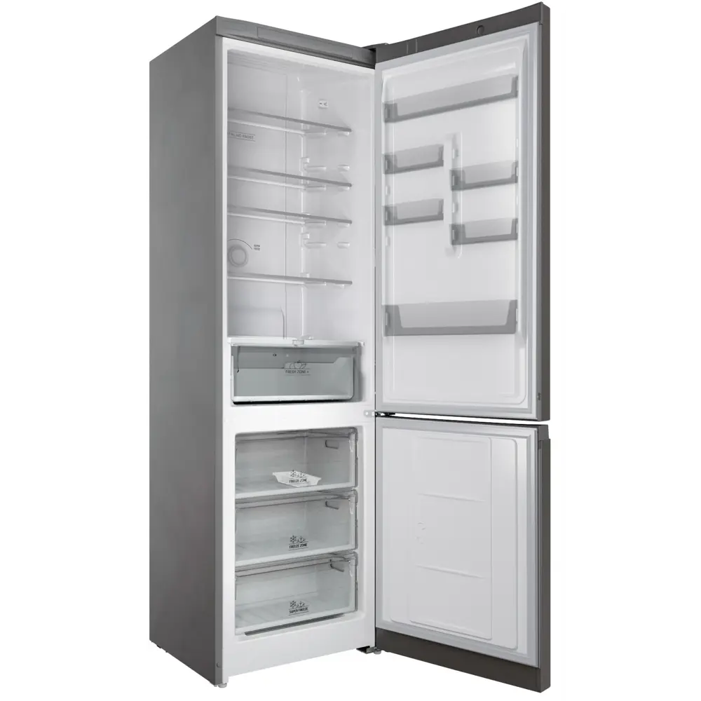 Фото 4 Отдельностоящий холодильник Hotpoint HT 6200 S 60x200 см цвет серебристый Фото 4 Отдельностоящий холодильник Hotpoint HT 6200 S 60x200 см цвет серебристый