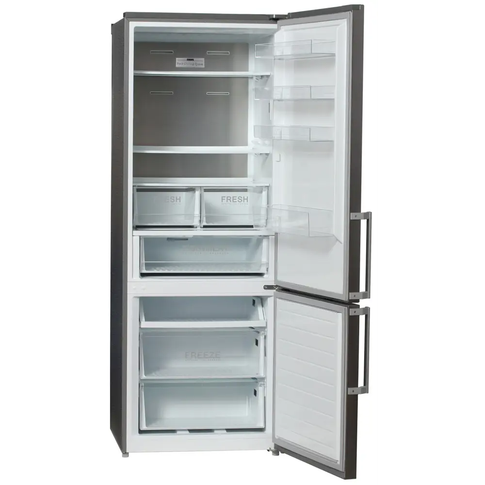 Фото 2 Отдельностоящий холодильник Hyundai CC4553F 70x188 см цвет нержавеющая сталь Фото 2 Отдельностоящий холодильник Hyundai CC4553F 70x188 см цвет нержавеющая сталь