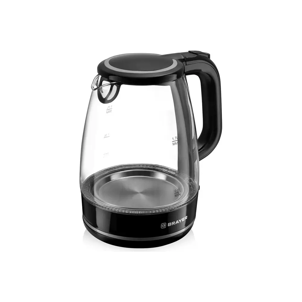 Фото 6 Чайник Brayer Br1030 1.7 л стекло цвет черный Фото 6 Чайник Brayer Br1030 1.7 л стекло цвет черный