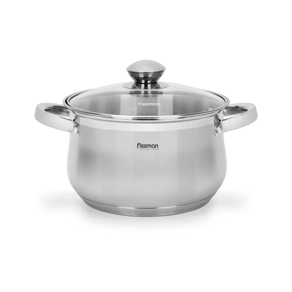 Фото 2 Кастрюля с крышкой индукционная FELINA 3,9 л из нержавеющей стали Фото 2 Кастрюля с крышкой индукционная FELINA 3,9 л из нержавеющей стали