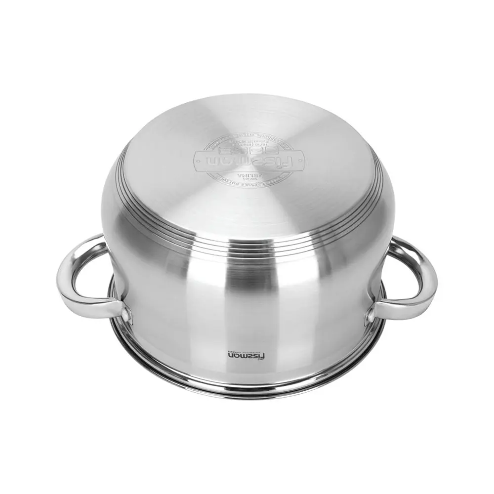 Фото 10 Кастрюля с крышкой индукционная FELINA 3,9 л из нержавеющей стали Фото 10 Кастрюля с крышкой индукционная FELINA 3,9 л из нержавеющей стали