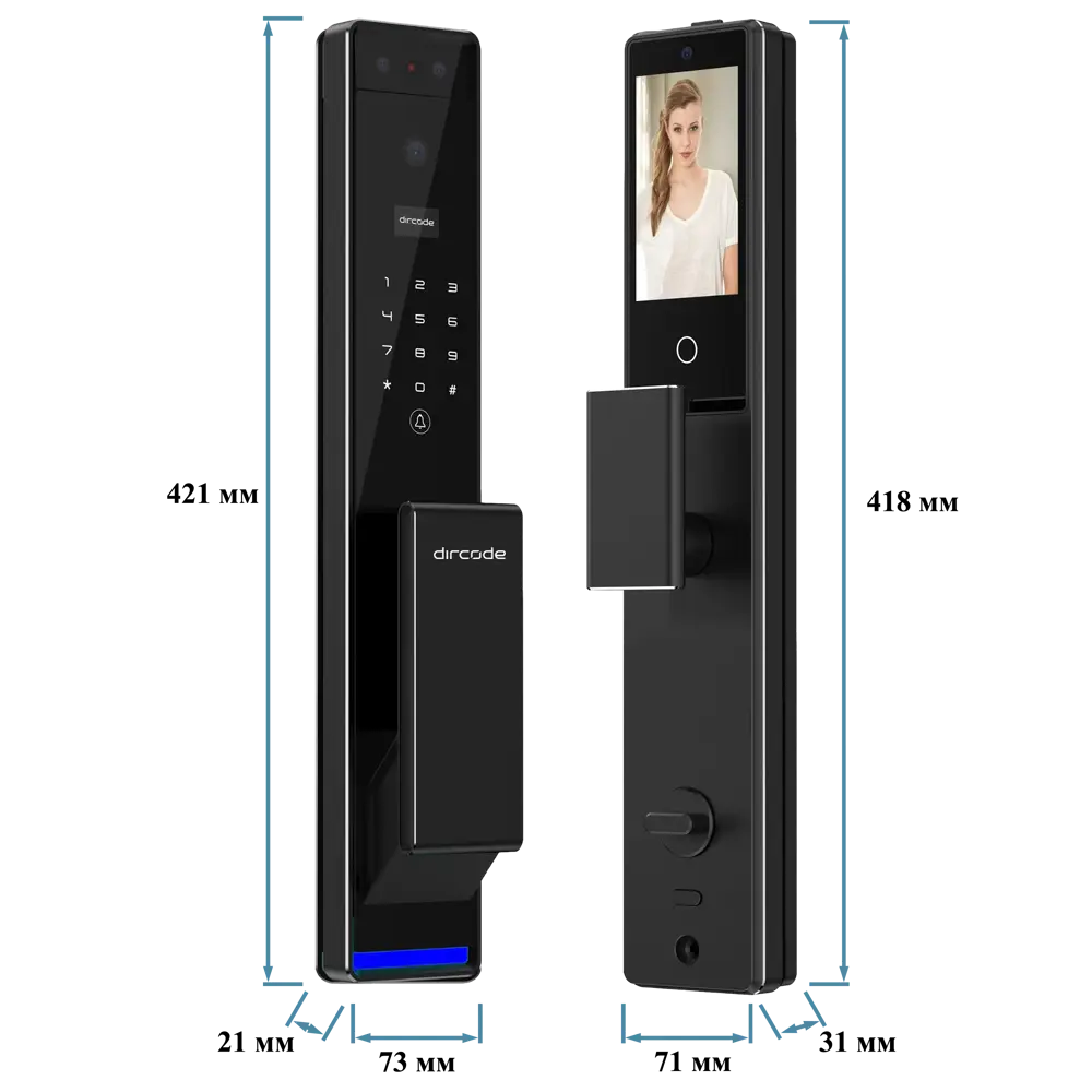 Фото 4 Умный замок Dircode T850 с установкой на существующееся врезную часть