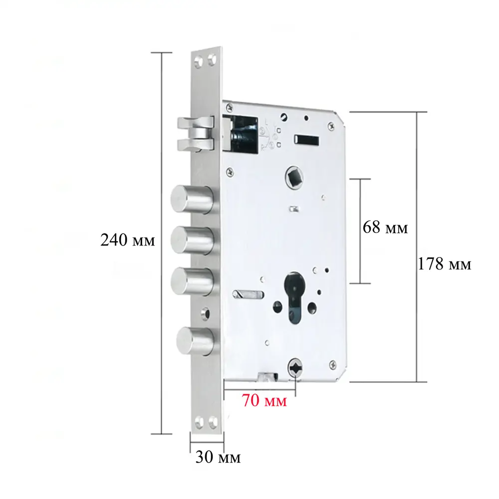 Фото 4 Электронный замок Dircode U800 70 мм круглые ригели с распознаванием лица/ладони