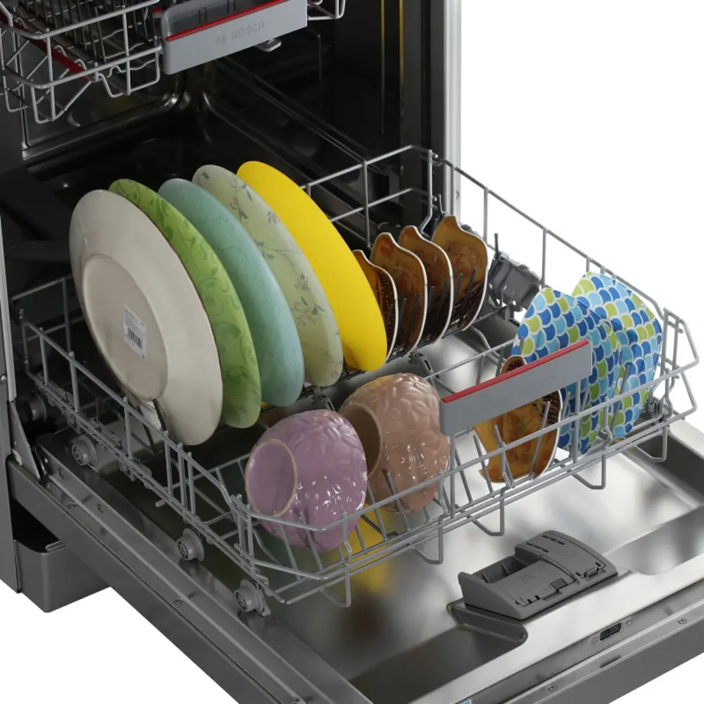 Фото 10 Встраиваемая посудомоечная машина Bosch SMS6EMI65Q 60 см 7 программ цвет серый / серебристый Фото 10 Встраиваемая посудомоечная машина Bosch SMS6EMI65Q 60 см 7 программ цвет серый / серебристый