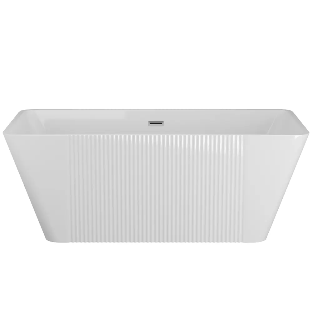 Фото 2 Ванна Bauedge Elegance отдельностоящая акриловая 160x75 белая, в комплекте со сливом-переливом