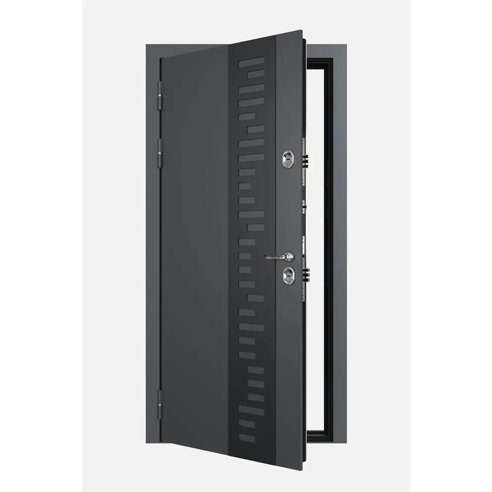 Фото Входная дверь Berserker Termax 910 правый 205x96см цвет муар серый/сосна прованс Фото Входная дверь Berserker Termax 910 правый 205x96см цвет муар серый/сосна прованс