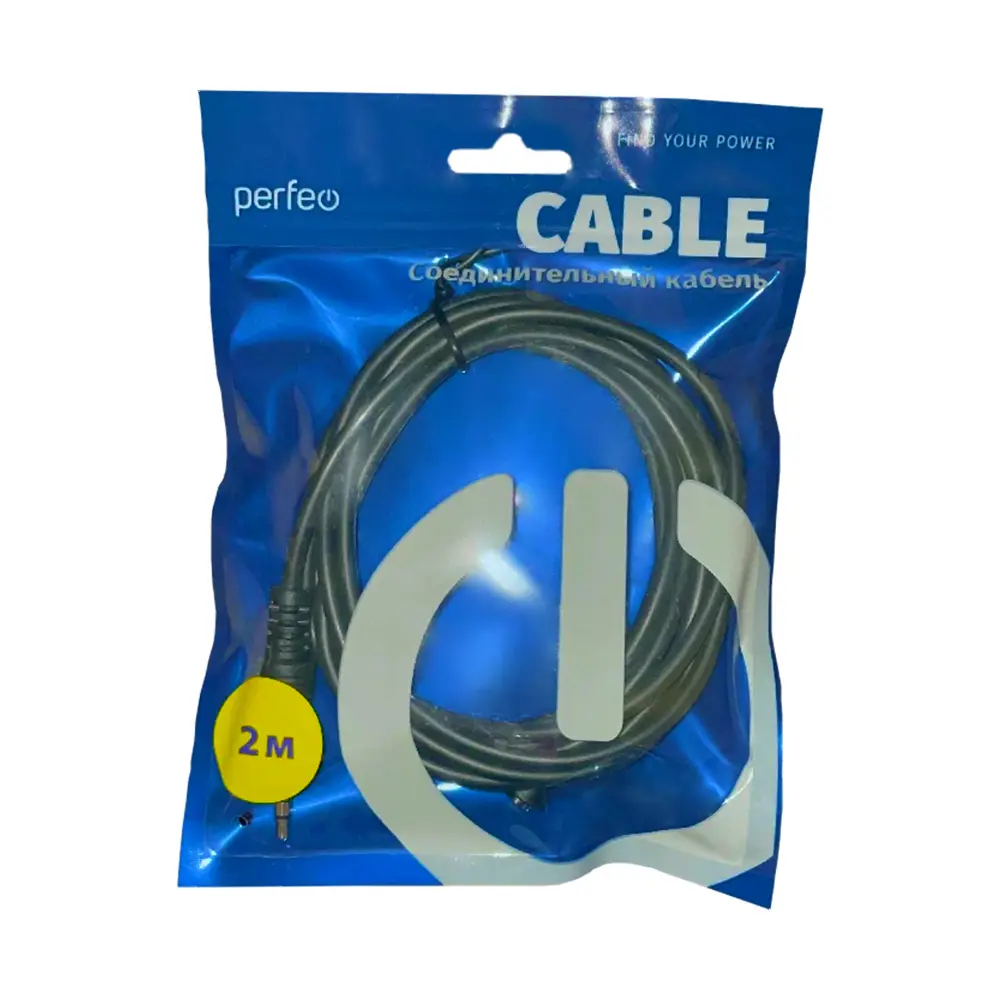 Фото 3 Кабель Perfeo Jack 3.5-Jack 3.5 2 м J2201 Фото 3 Кабель Perfeo Jack 3.5-Jack 3.5 2 м J2201