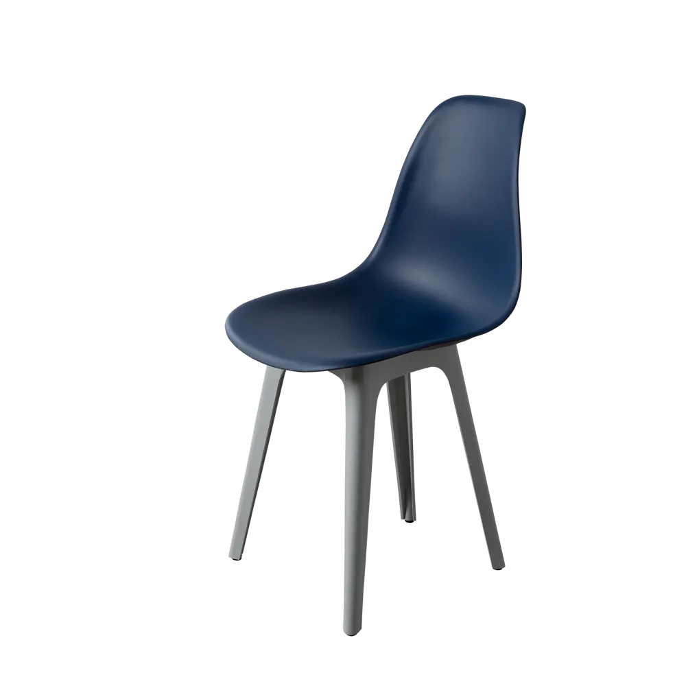 Фото 3 Стул Derstuhl Plast grey DSL044.217 45x82x46 см полипропилен цвет темно-синий Фото 3 Стул Derstuhl Plast grey DSL044.217 45x82x46 см полипропилен цвет темно-синий