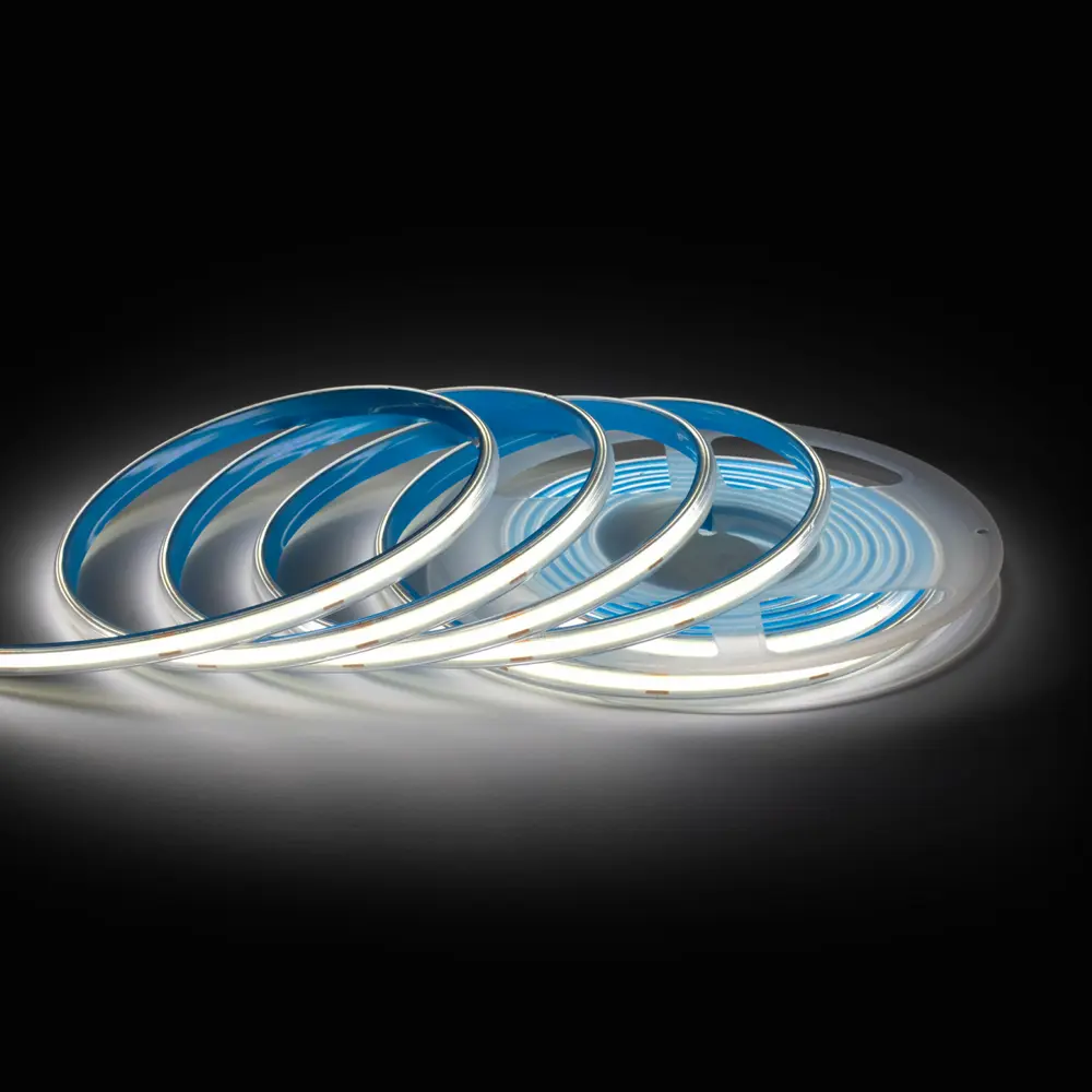 Фото Светодиодная лента для контурной подсветки Apeyron LED COB 24В 8 мм 5м 15 Вт/м 560диод/м 1200 лм/м IP65 4000 К