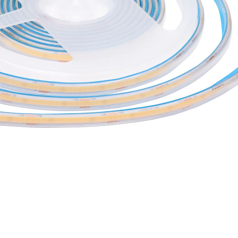 Фото 9 Светодиодная лента для контурной подсветки Apeyron LED COB 24В 8 мм 5м 12 Вт/м 320диод/м 1000 лм/м IP65 4000 К