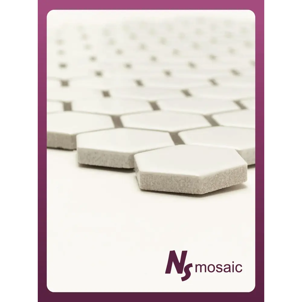 Фото 4 Декоративная мозаика Nsmosaic PS2326-01 NS08PL0035 30x26 см цвет белый матовый Фото 4 Декоративная мозаика Nsmosaic PS2326-01 NS08PL0035 30x26 см цвет белый матовый